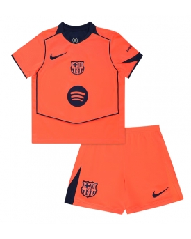 Billige Fotballdrakt Barcelona Replika Tredjedraktsett Barn 2025-26 Kortermet (med bukser)